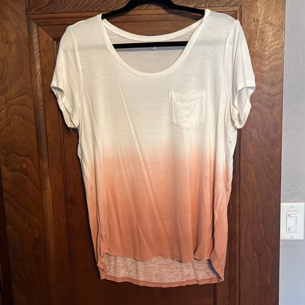 Like new shirt sleeve dip dyed shirt